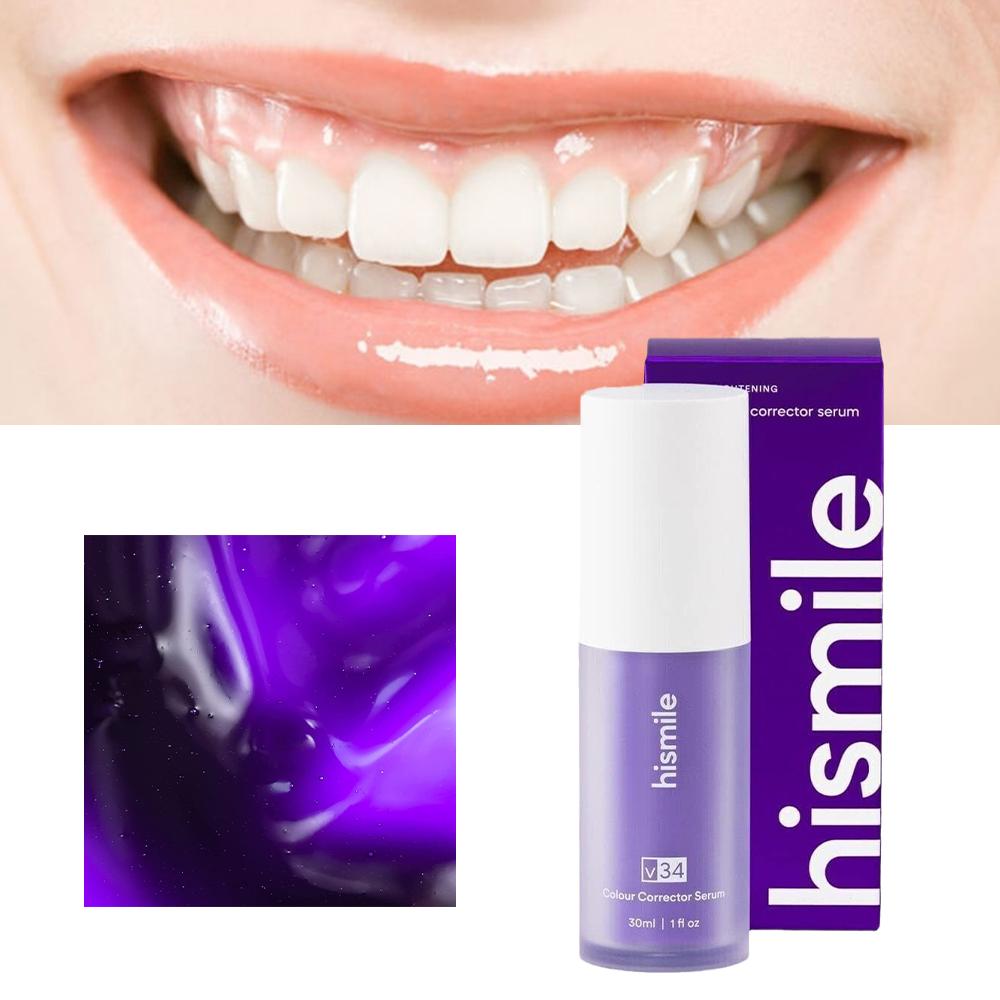Teeth Whitening Mousse - Hismile V34 Brightening Purple Toothpaste Whitening