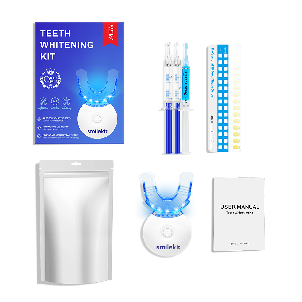 Teeth Whitening Gum - Teeth Whitening Kit - 5X LED