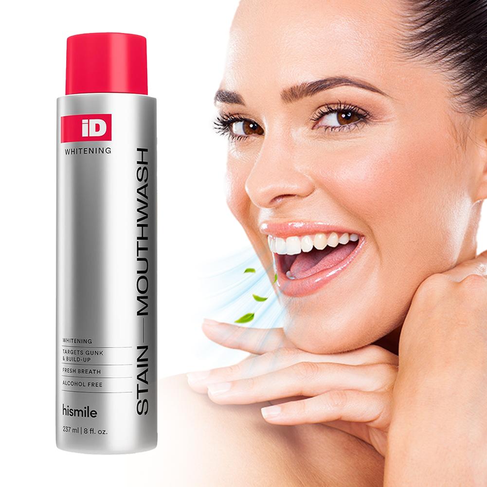 Teeth Whitening Mouthwash - Hismile iD Alcohol Free Mouthwash Deep