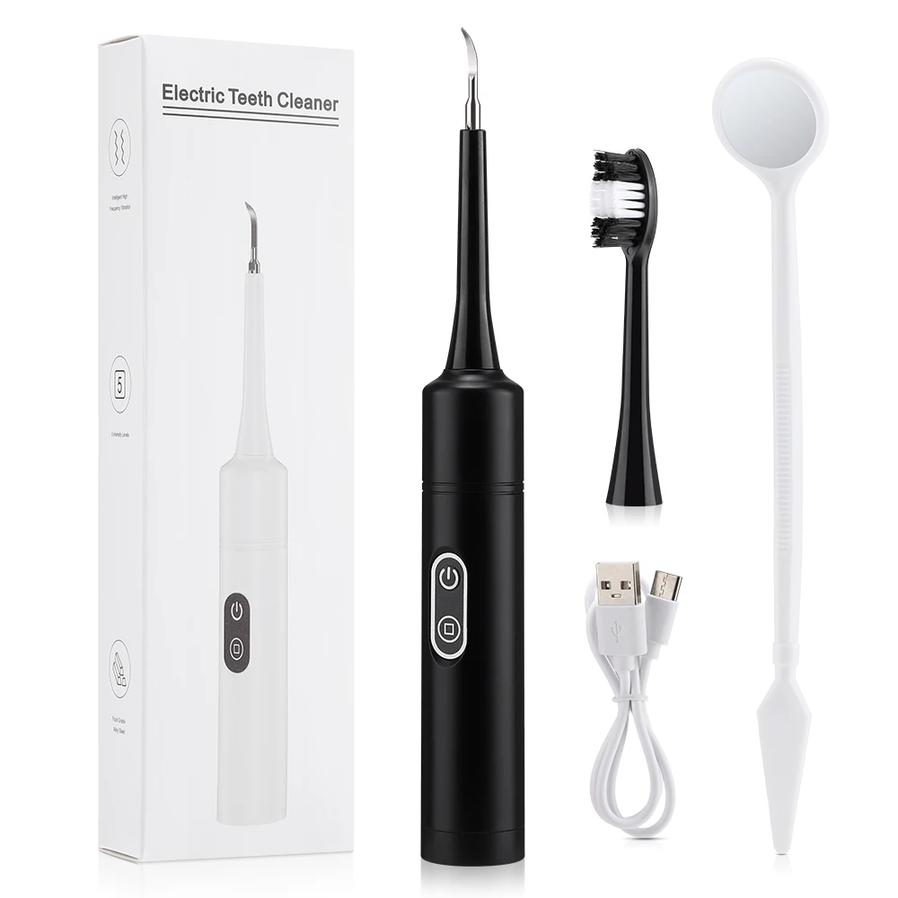 Teeth Whitening Mouthwash - Electric Sonic Vibration Dental Scaler Teeth