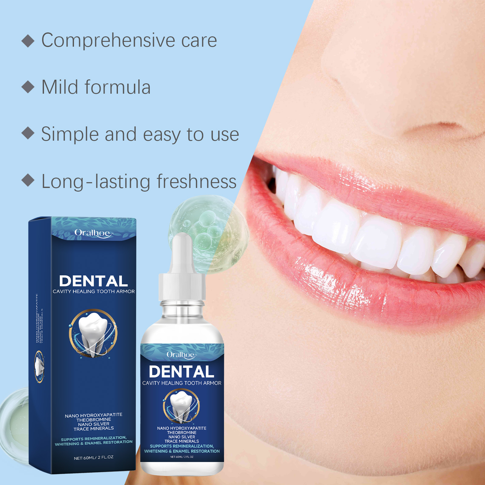 Oralhoe Teeth Brighten Serum L - Teeth Whitening Gum recension och pris