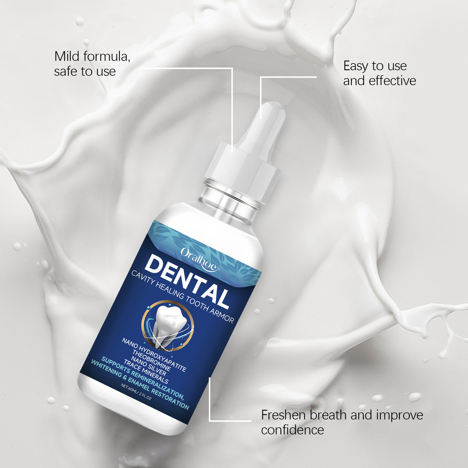 Oralhoe Teeth Brighten Serum L - Teeth Whitening Gum recension och pris