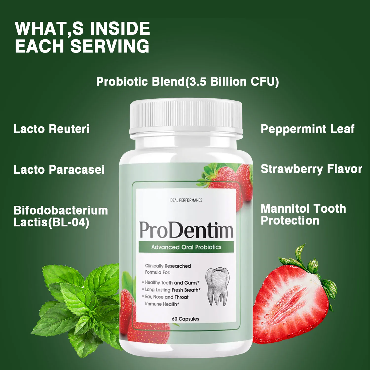 Advanced Oral Probiotics - Fre - Teeth Whitening Gum recension och pris