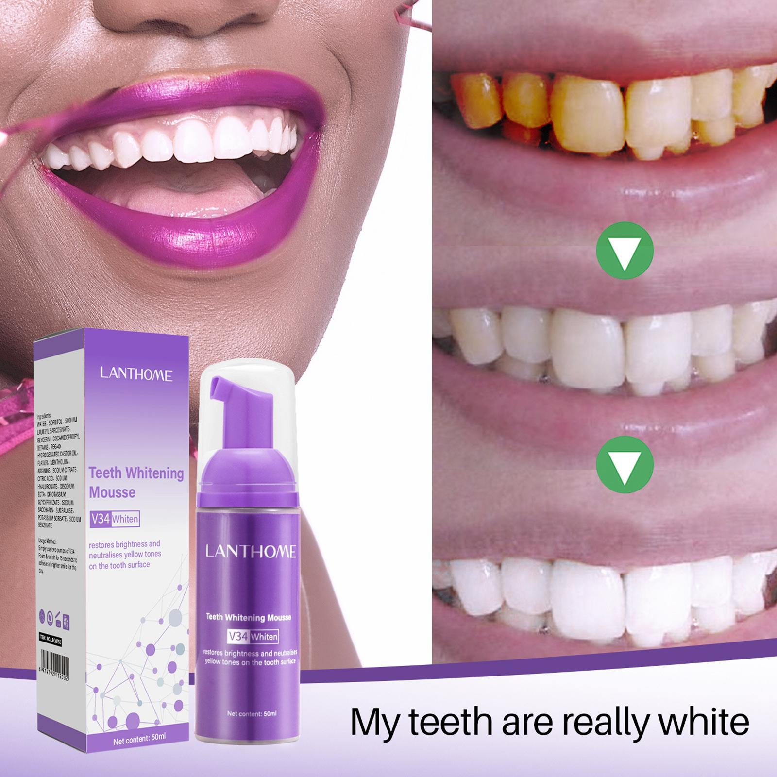 V34 Mousse Teeth Cleaning Toot - Teeth Whitening Mousse recension och pris