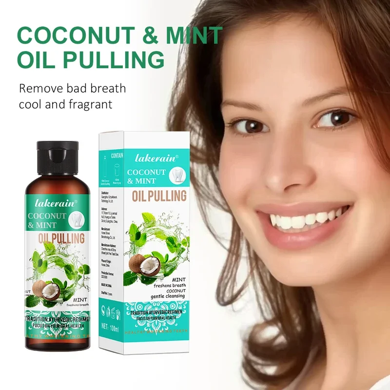 60/100/200/250ml Coconut Mint  - Teeth Whitening With Coconut Oil recension och pris