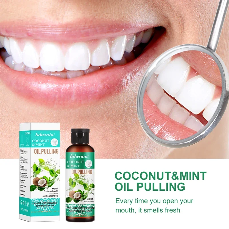 60/100/200/250ml Coconut Mint  - Teeth Whitening With Coconut Oil recension och pris
