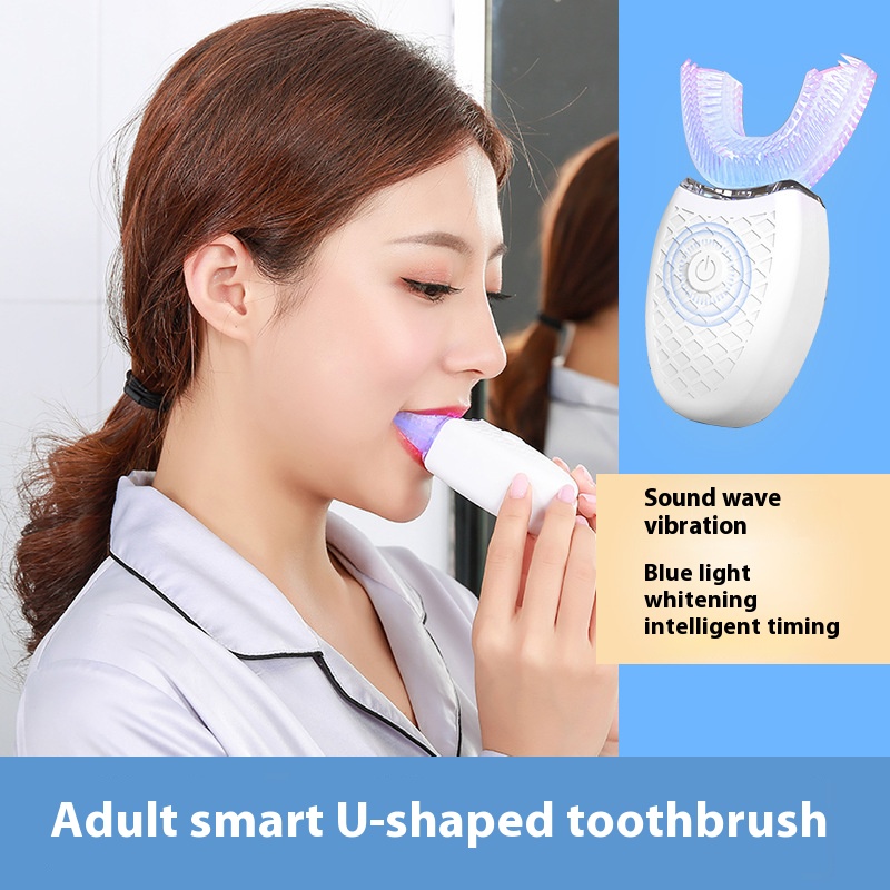 Electric U-Shaped Toothbrush f - Teeth Whitening Gum recension och pris