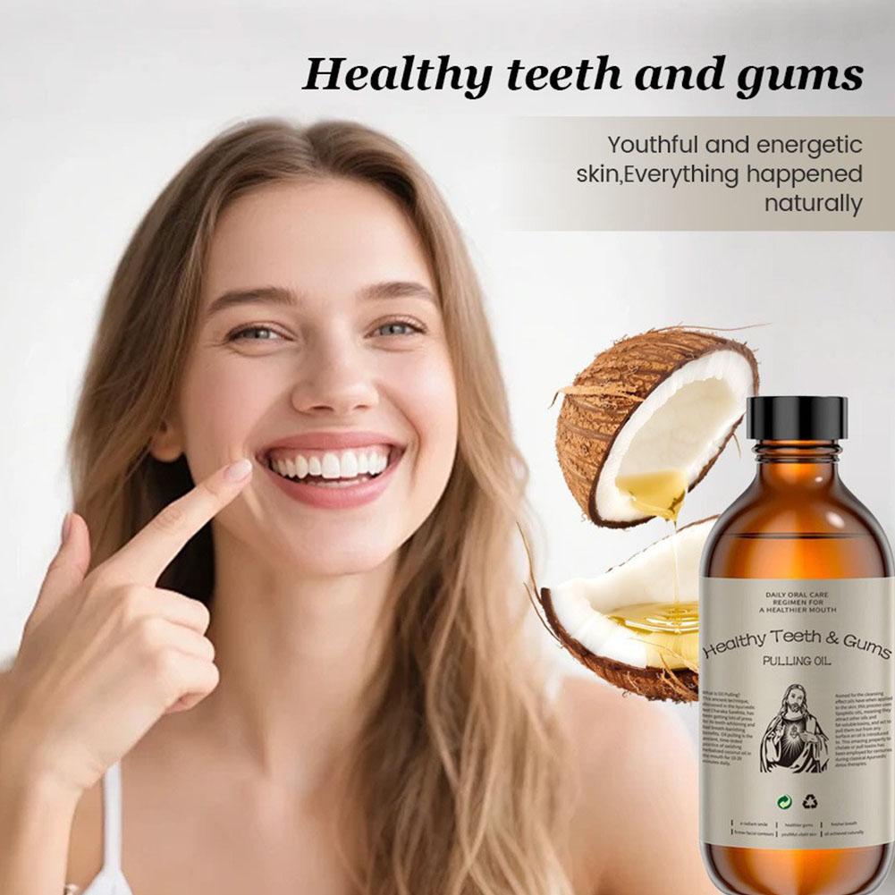 Coconut Mint Oil Pulling Mouth - Teeth Whitening With Coconut Oil recension och pris