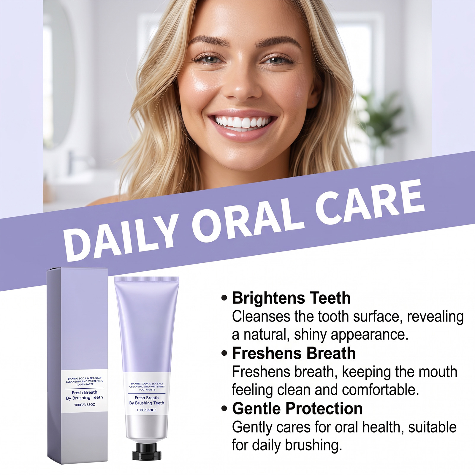 Sea Salt Whitening Toothpaste  - Teeth Whitening With Baking Soda recension och pris