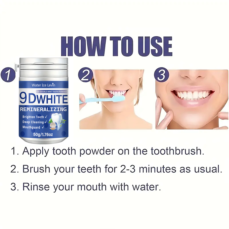 9D White Ice Double Mint Tooth - Teeth Whitening With Baking Soda recension och pris