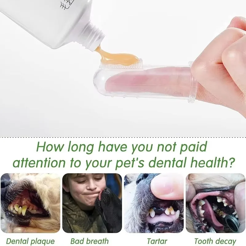 Super Soft Pet Finger Toothbru - Teeth Whitening Mouthwash recension och pris
