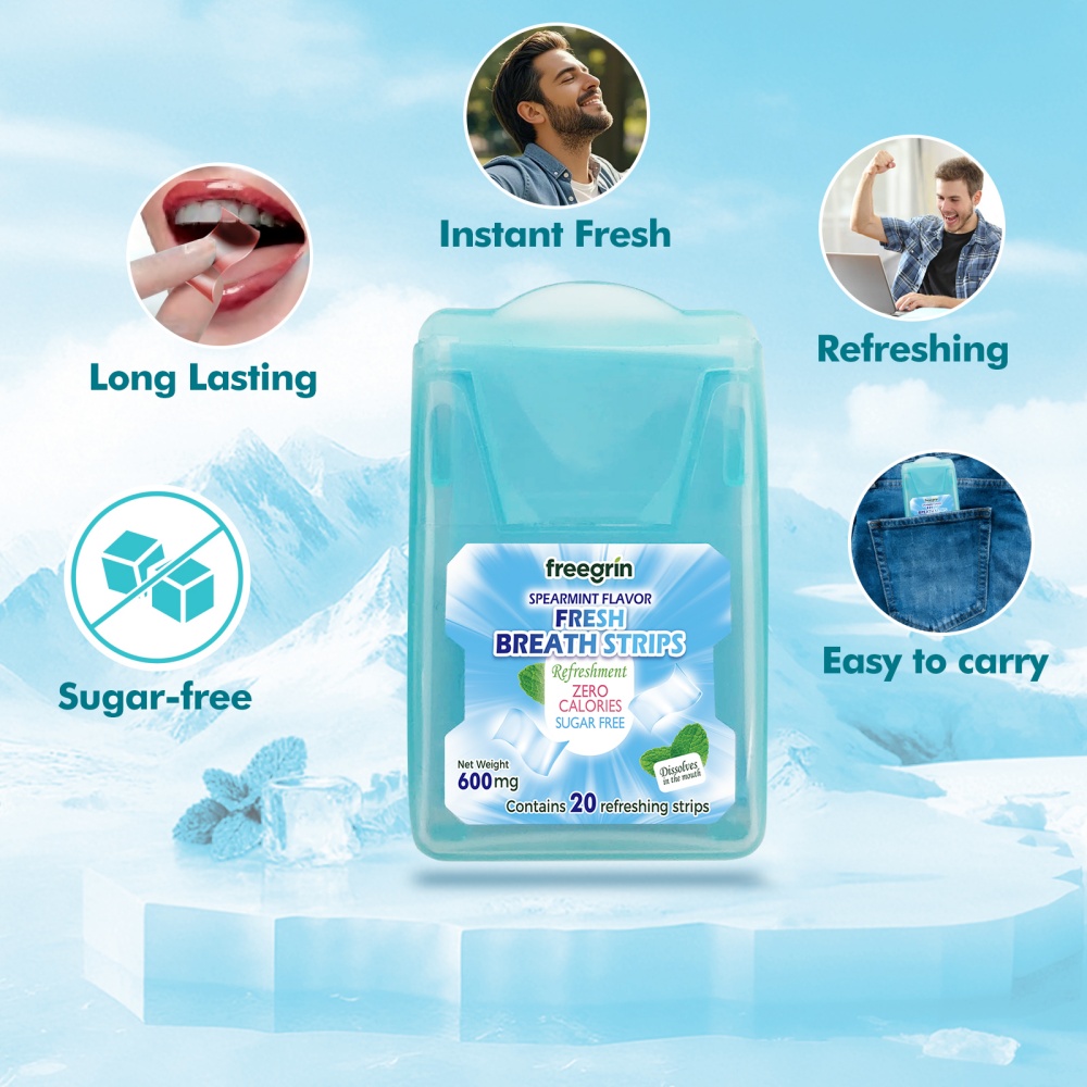 FREEGRIN Spearmint Flavored Fr - Teeth Whitening Fast recension och pris