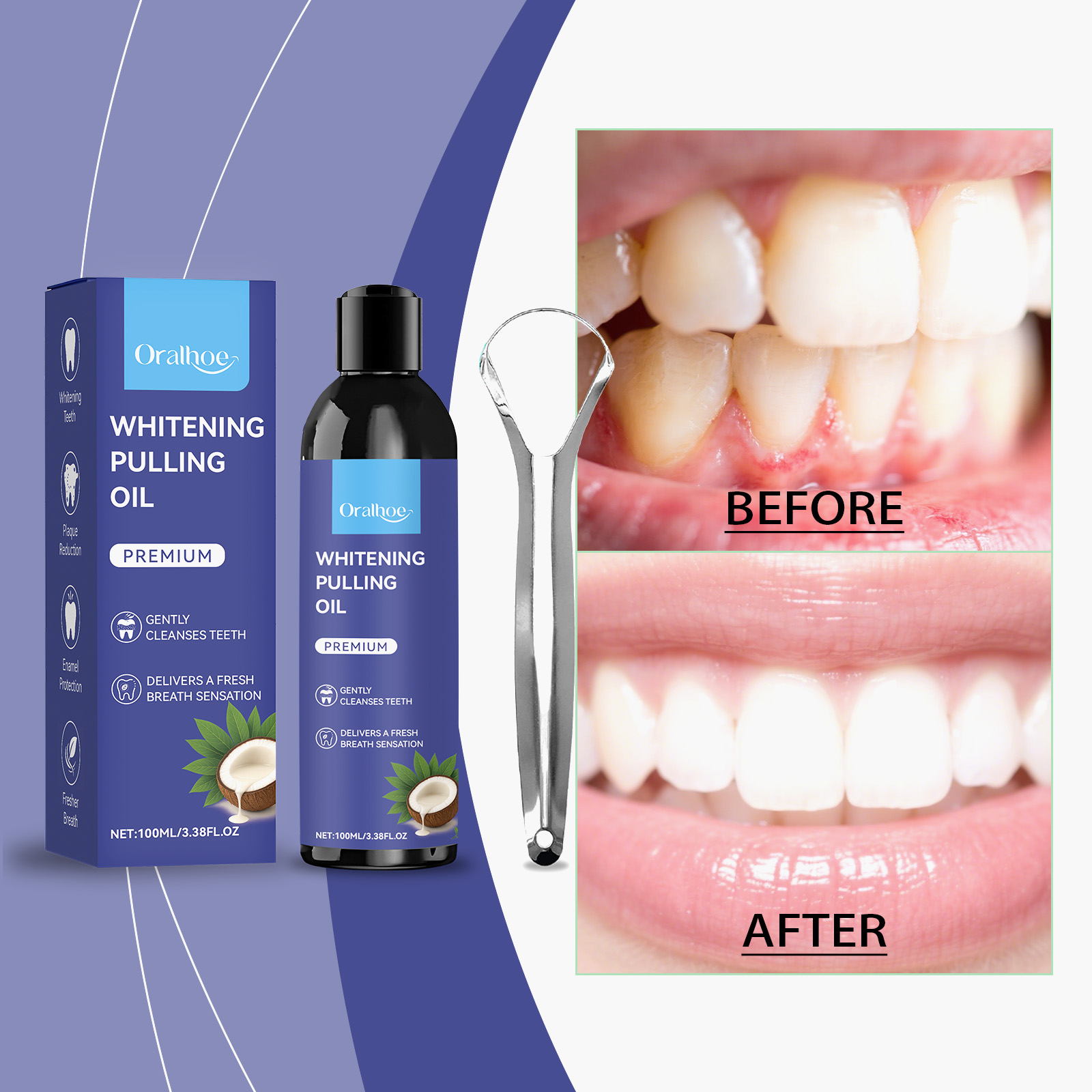 Peppermint Coconut Oil Pulling - Teeth Whitening With Coconut Oil recension och pris
