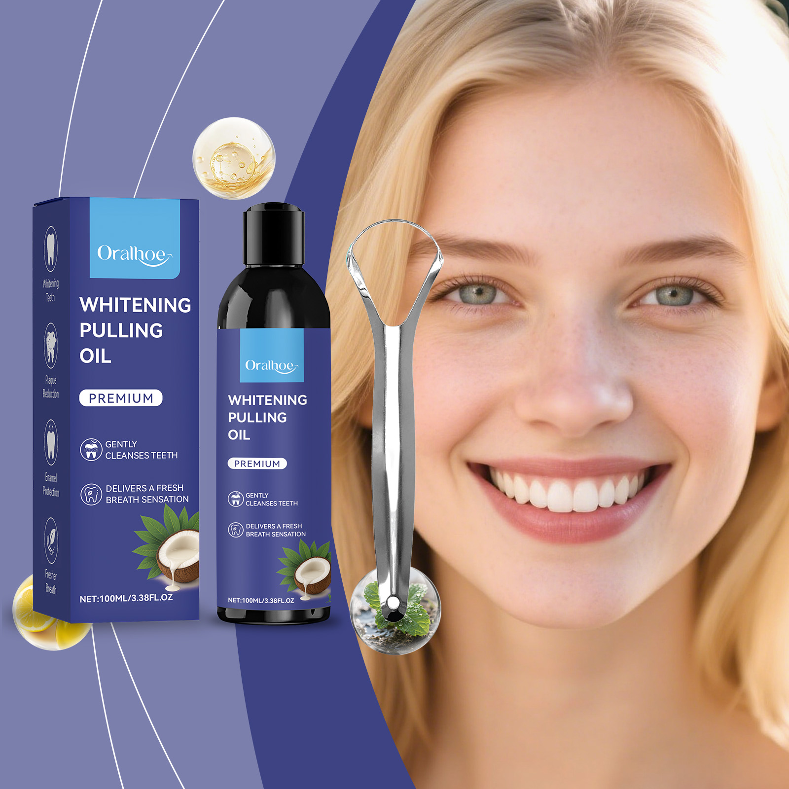 Peppermint Coconut Oil Pulling - Teeth Whitening With Coconut Oil recension och pris