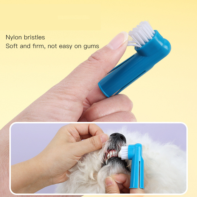 Soft Pet Finger Dog Toothbrush - Teeth Whitening Mouthwash recension och pris