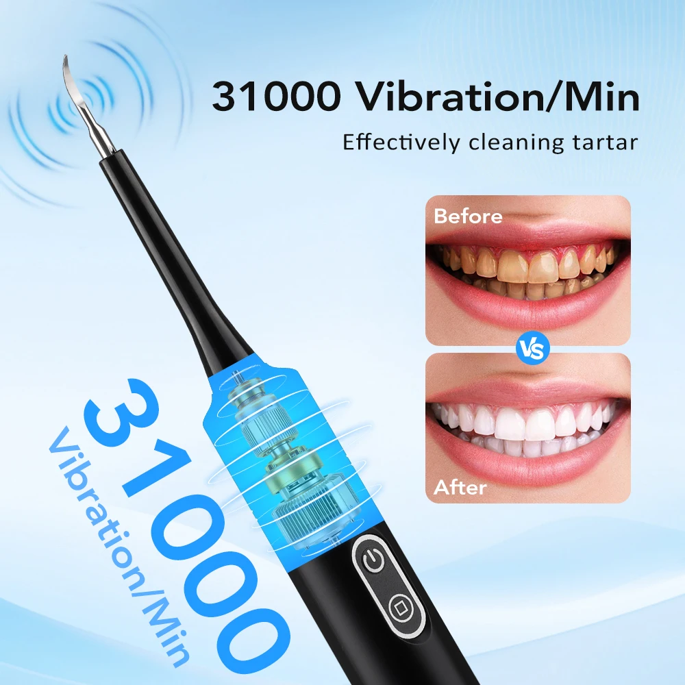 Electric Sonic Vibration Denta - Teeth Whitening Mouthwash recension och pris