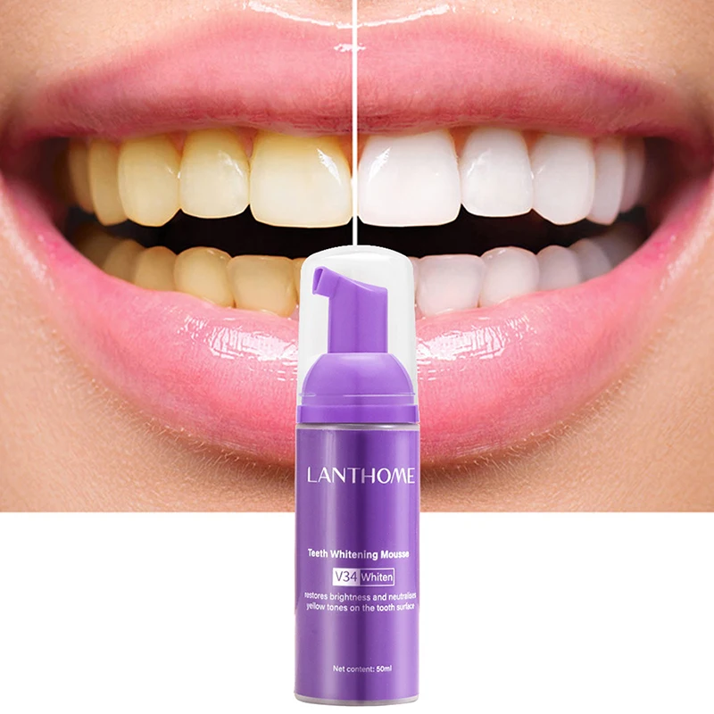 Mousse V34 Toothpaste Teeth Cl - Teeth Whitening Mousse recension och pris