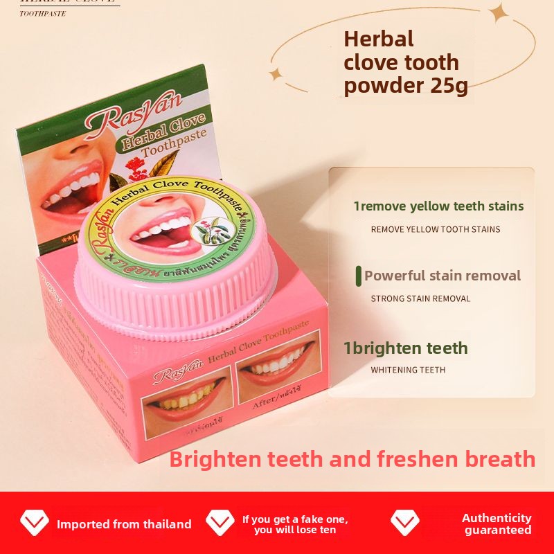 Thai Clove/coconut Tooth Powde - Teeth Whitening Essence recension och pris